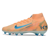 Chuteira Campo Nike Air Zoom Mercurial Superfly 10 Elite AG Mbappe Laranja Pack